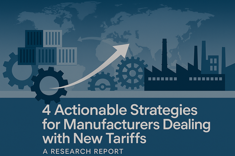 industries & factories with containers in front of world map
