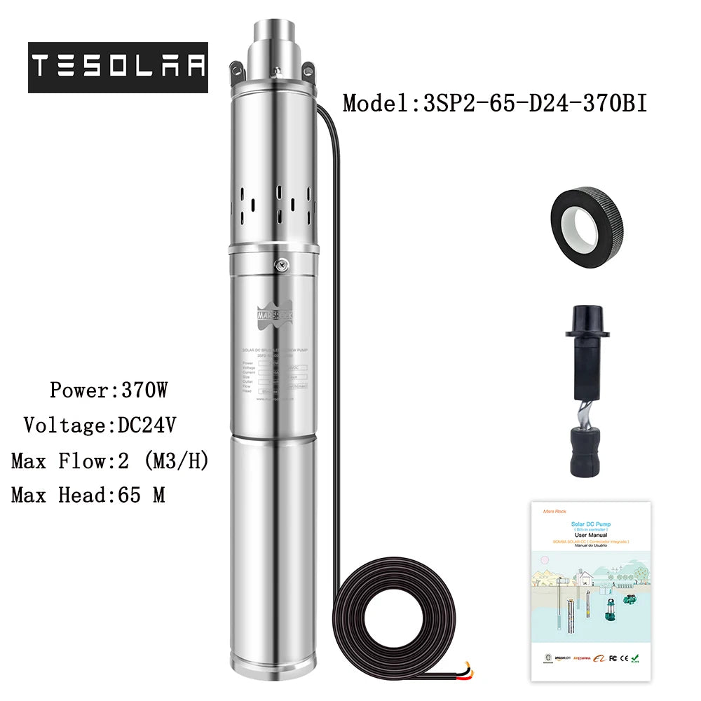 370W Solar Pump DC 24V Solar/ Water Pump