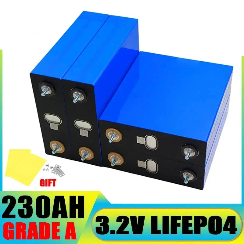 4pcs LiFePO4 310Ah Battery 3.2V - 12v/24v