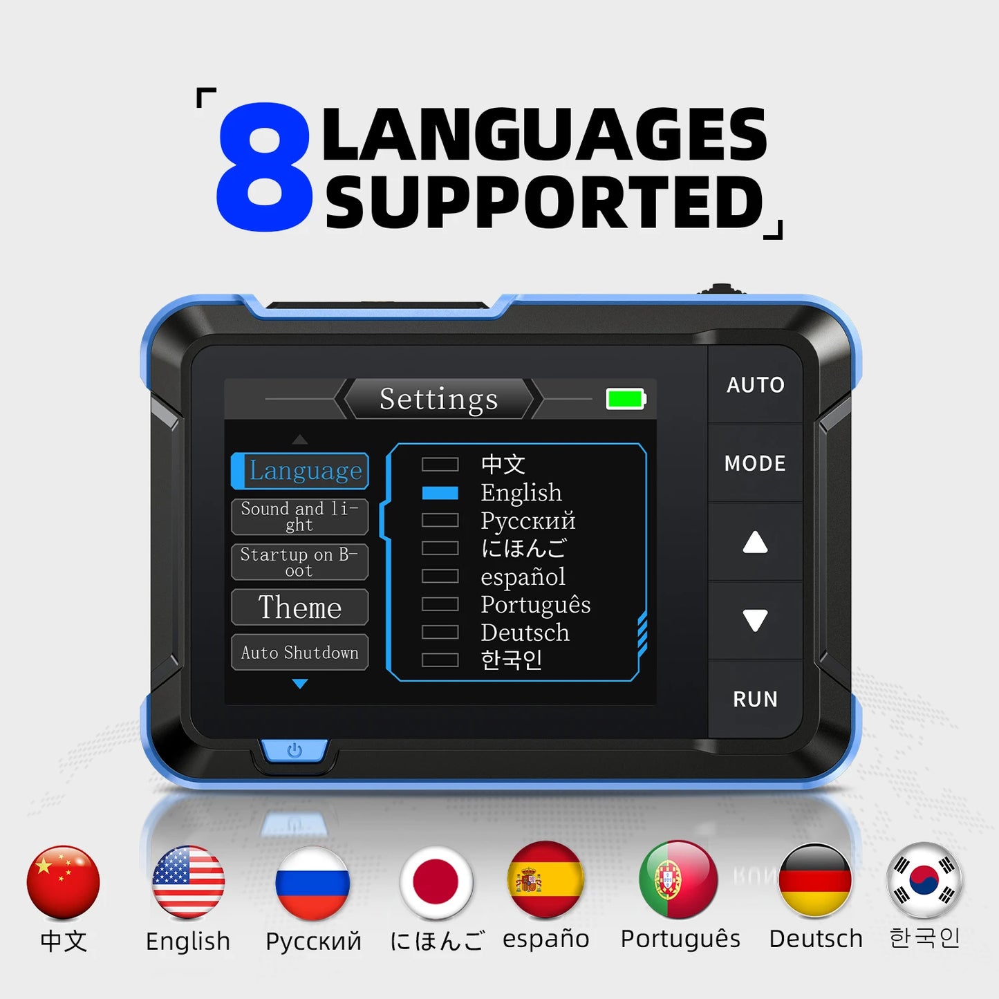 FNIRSI DSO153 Digital Portable Oscilloscope Signal Generator -languages