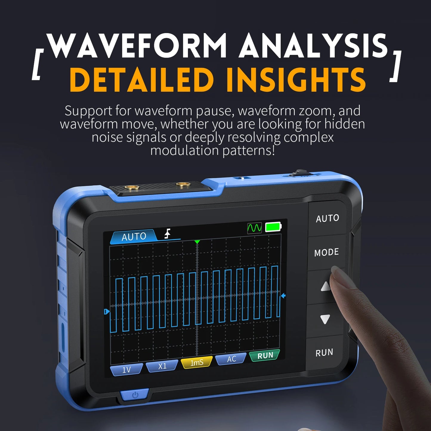 FNIRSI DSO153 Digital Portable Oscilloscope Signal Generator waveform
