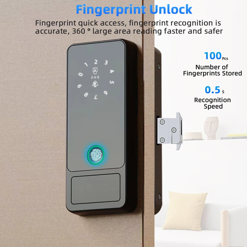 Door unlocked via fingerprint