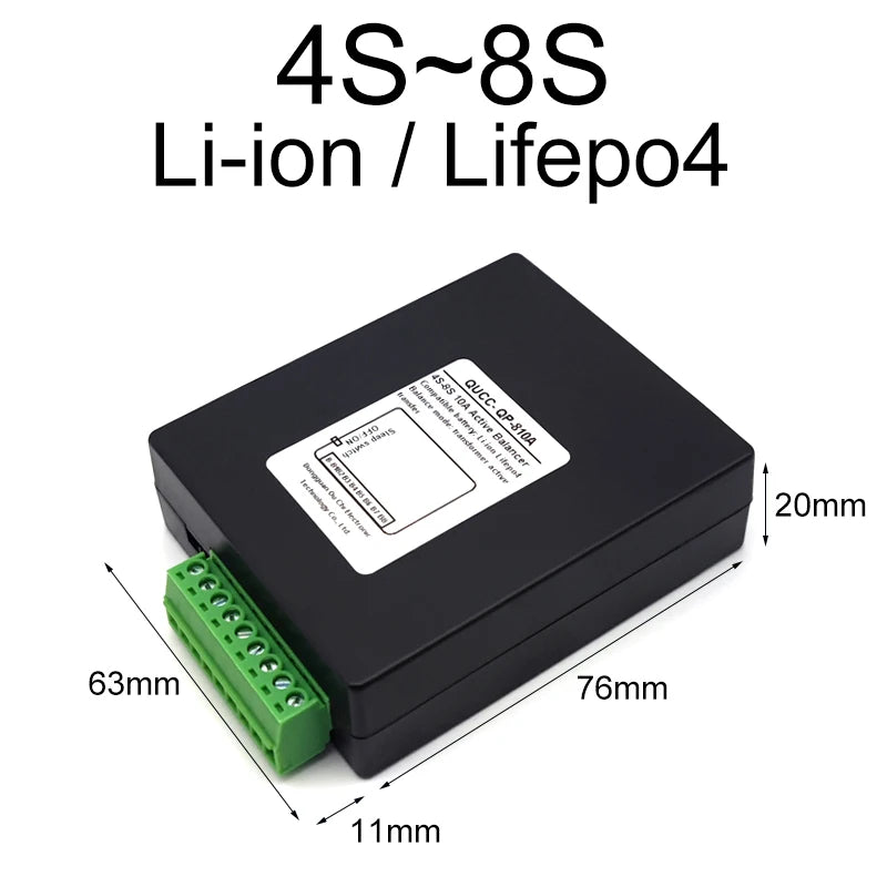 Active Balancer - 4S to 8S (10A) Dimension