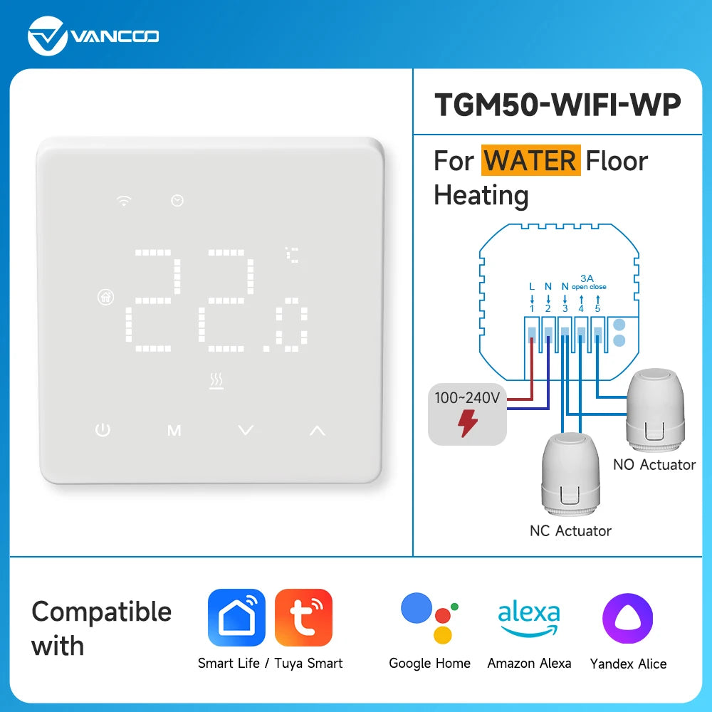 Water floor heating Smart WIFI Thermostat