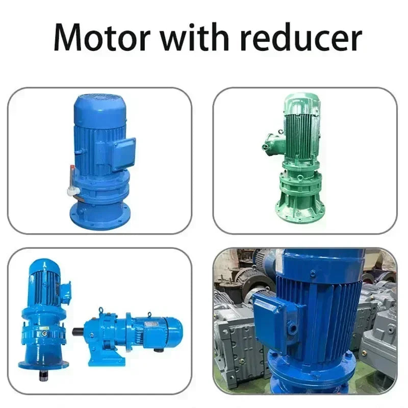MYSN 3 Phase Asynchronous Electric Motor With Reducer - sides imaging