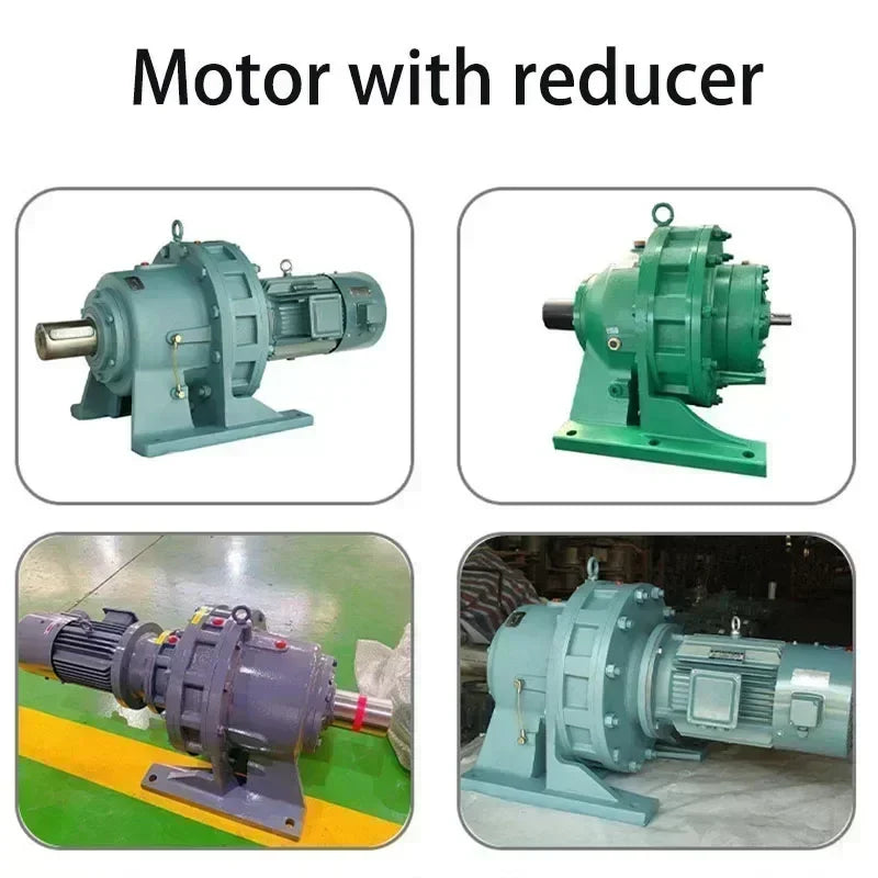 MYSN 3 Phase Asynchronous Electric Motor With Reducer - size imaging