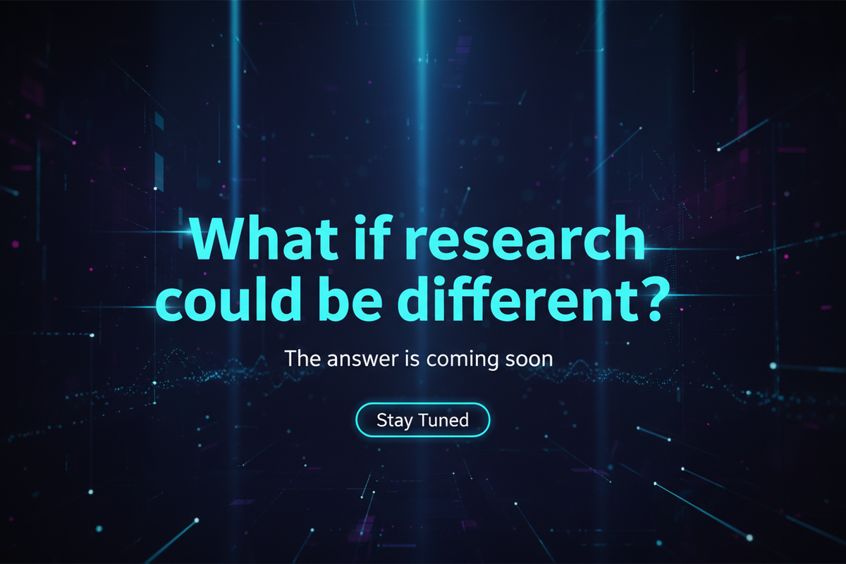 What if research could be different - Coming Soon Banner